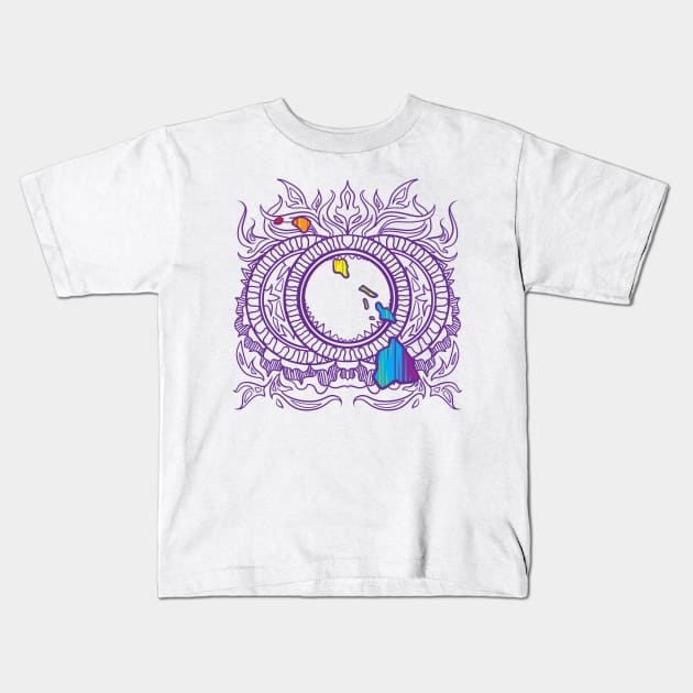 Hawaii Mandala Pride Kids T-Shirt by Manfish Inc.